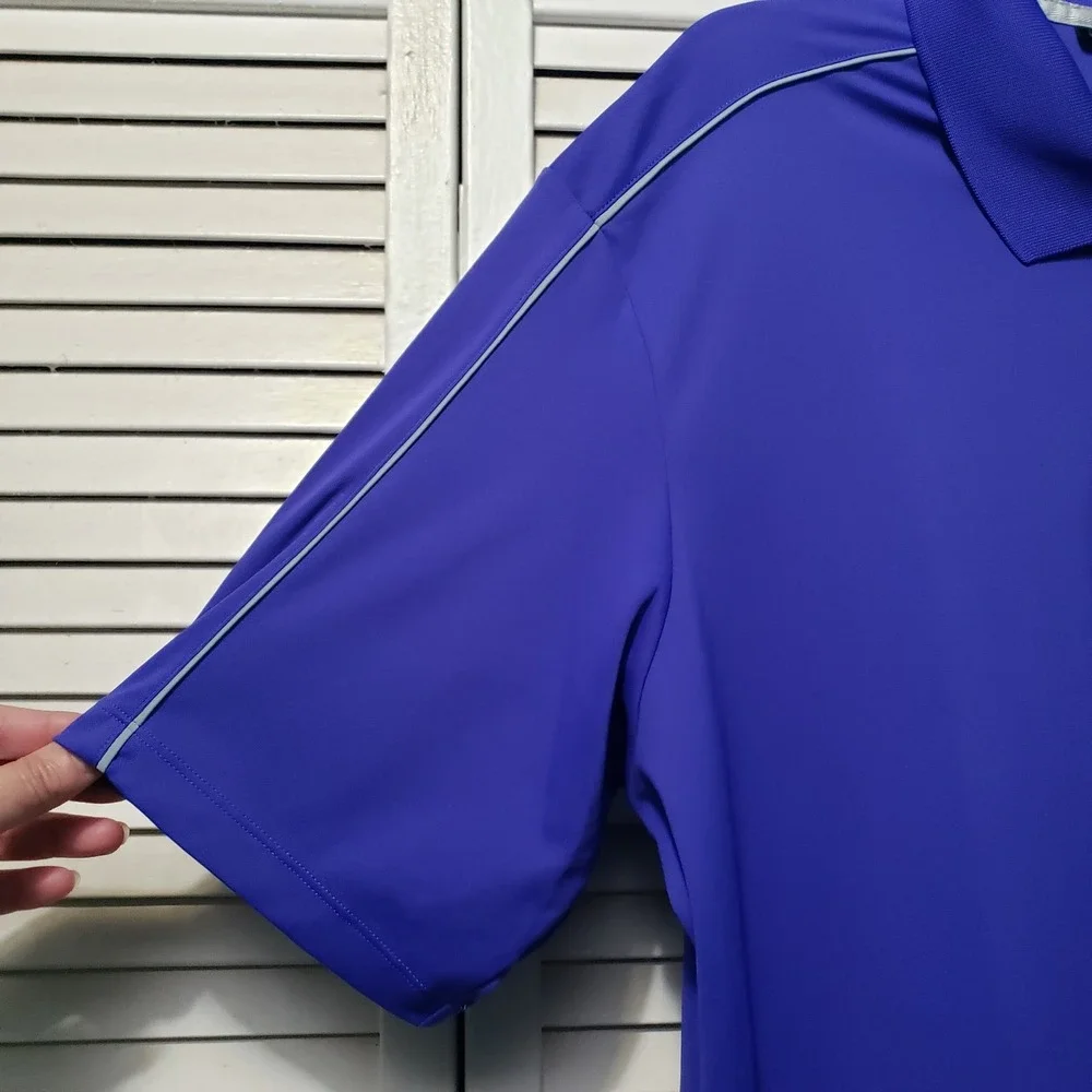 Adidas Adizero Golf Polo Men's XL Purple Short Sleeve Performance Active Shirt‎